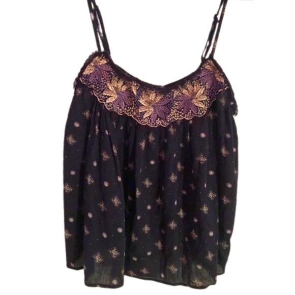 American Eagle Outfitters Celestial Embroidered Tank Excellent Size XS - Picture 3 of 3